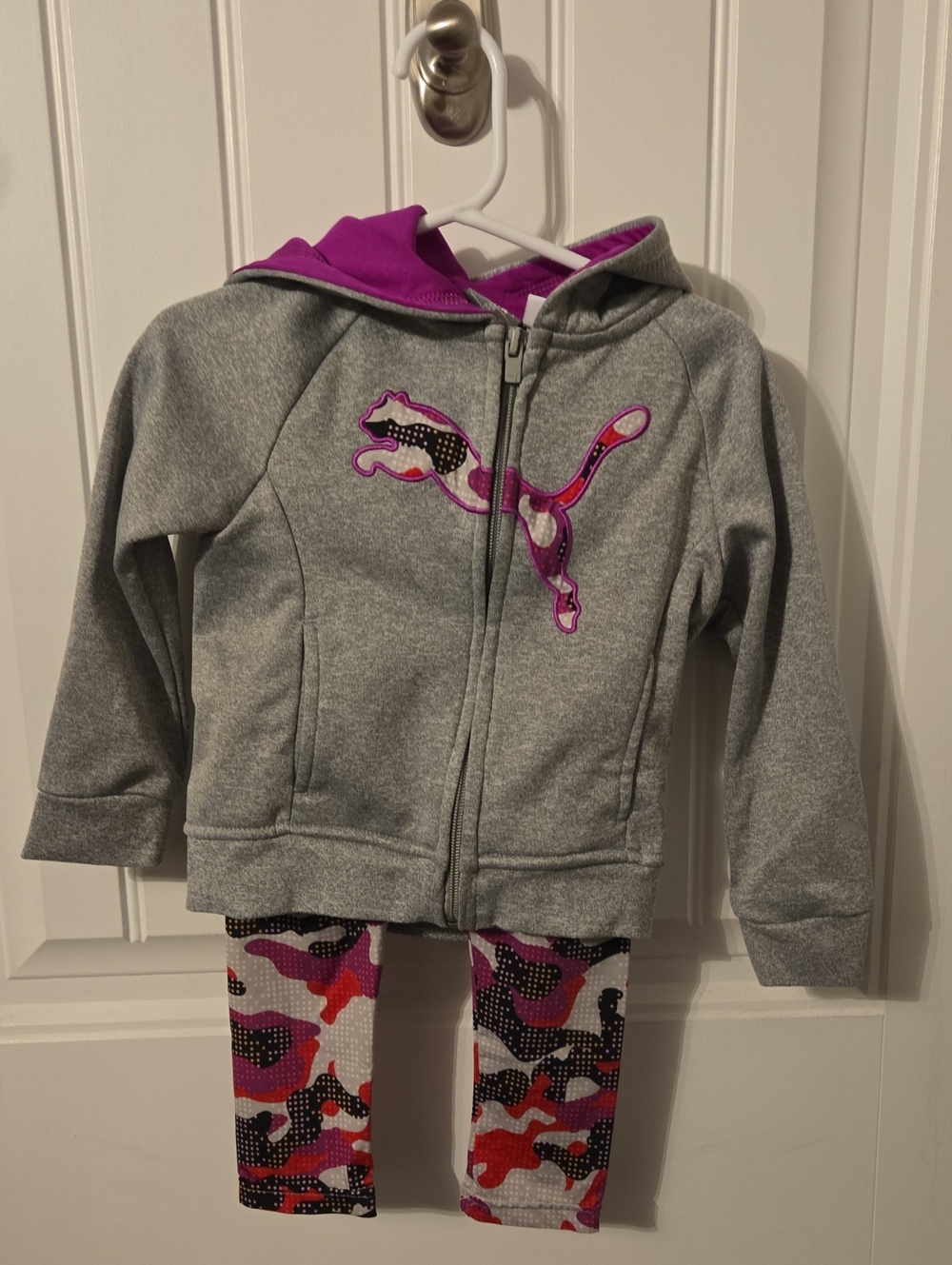 Puma Magenta Hooded Jacket with Pants
